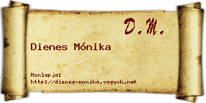 Dienes Mónika névjegykártya